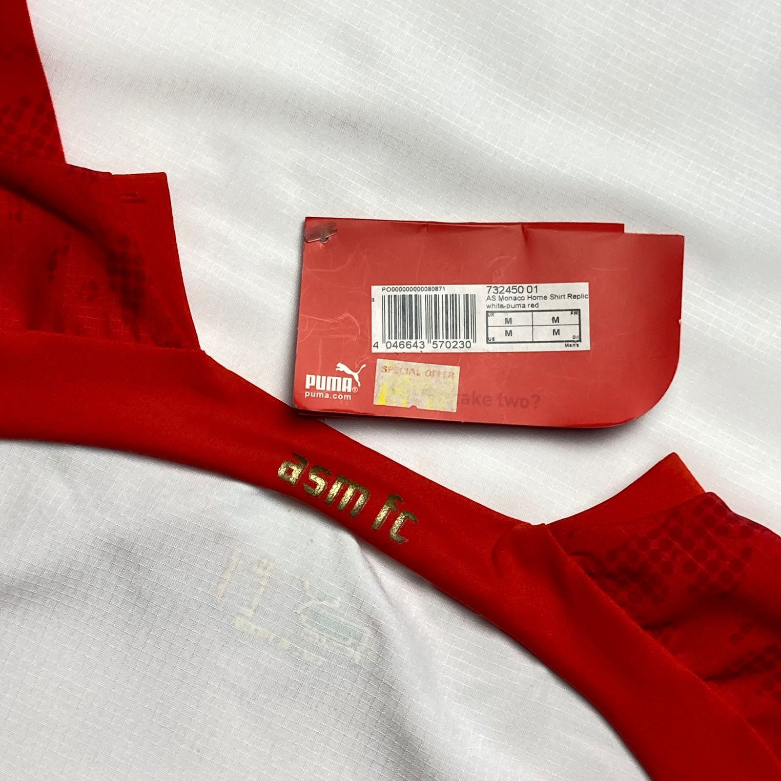 Puma 2006-07 AS Monaco Home Puma B6217 Size US M / EU 48-50 / 2 - 6 Thumbnail