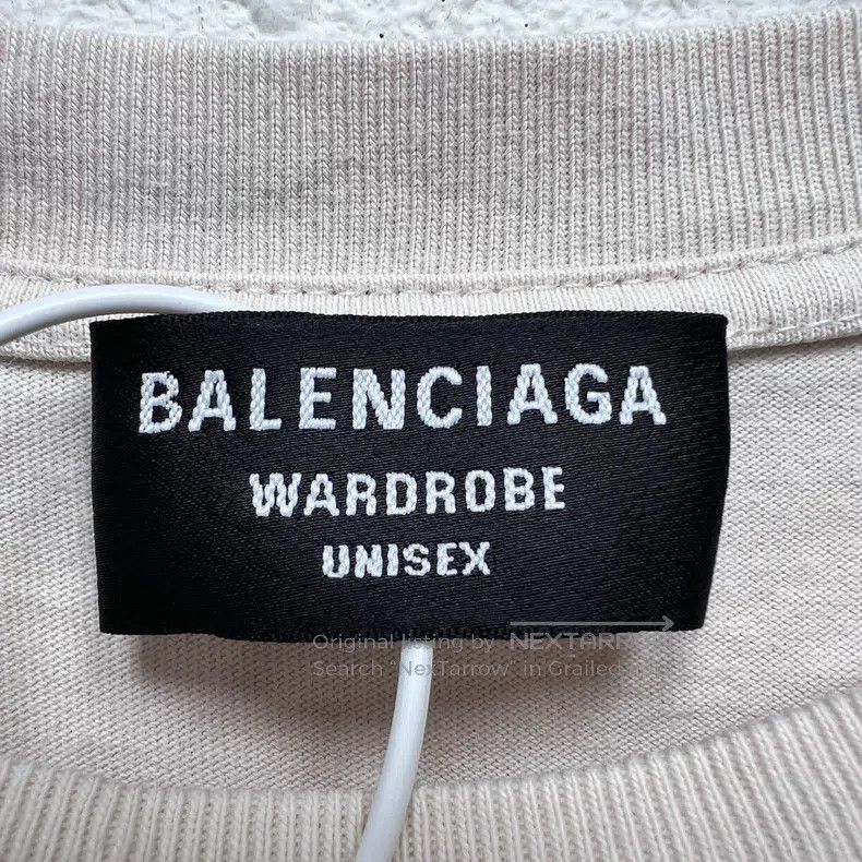 Balenciaga Balenciaga Mailbox Logo Beige Short Sleeve Size US M / EU 48-50 / 2 - 3 Thumbnail