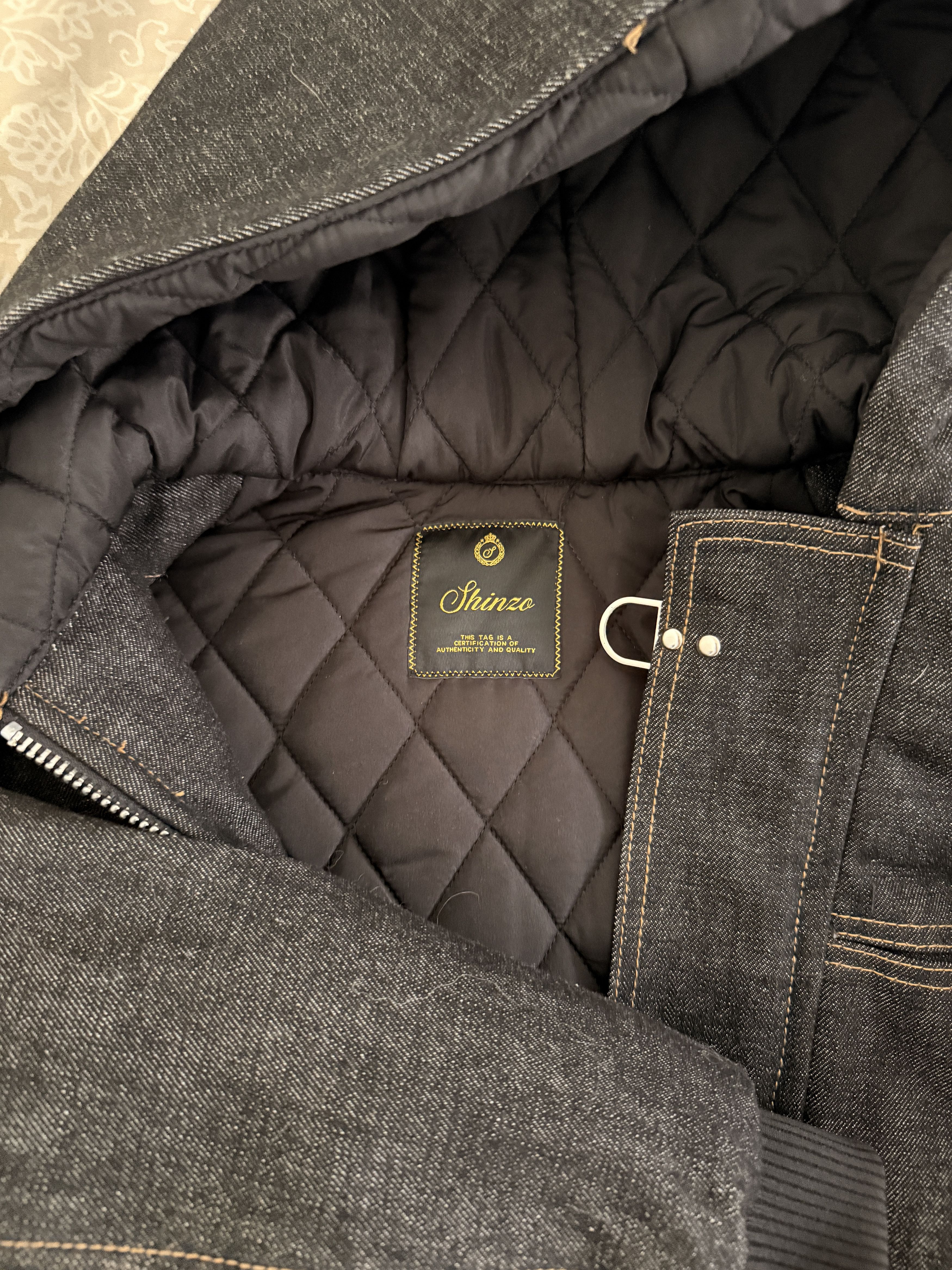 Other Okayama 15oz Raw Black Japanese Denim Clasp Jacket Size US XS / EU 42 / 0 - 2 Thumbnail