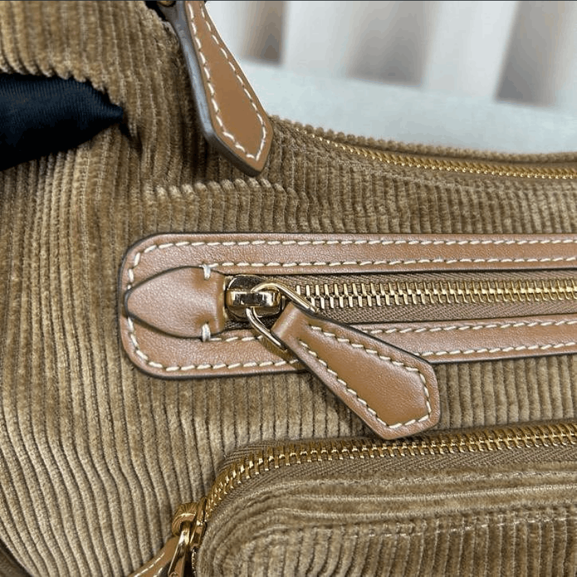 Miu Miu Miu Miu Corduroy Vintage Pocket Handbag Size ONE SIZE - 18 Thumbnail