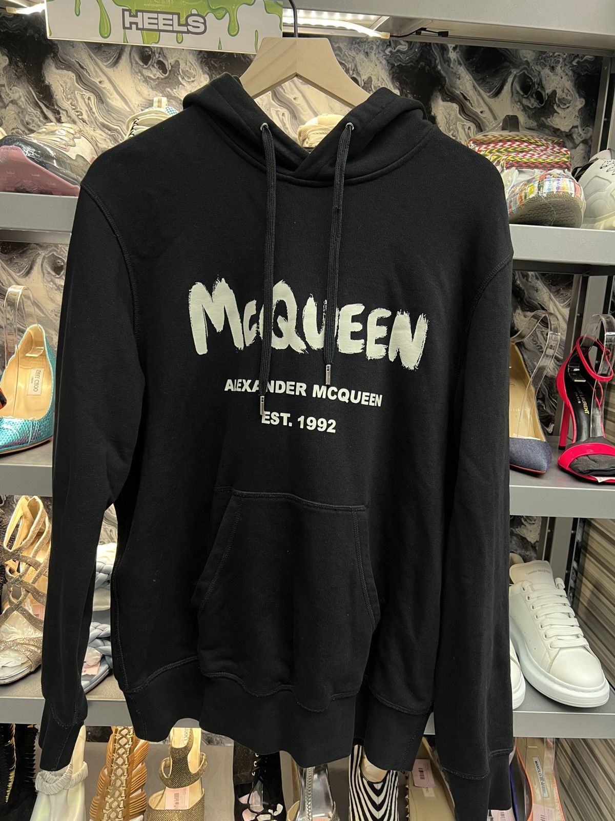 Alexander McQueen Alexander McQueen Graffiti Hoodie Size US XL / EU 56 / 4 - 1 Thumbnail