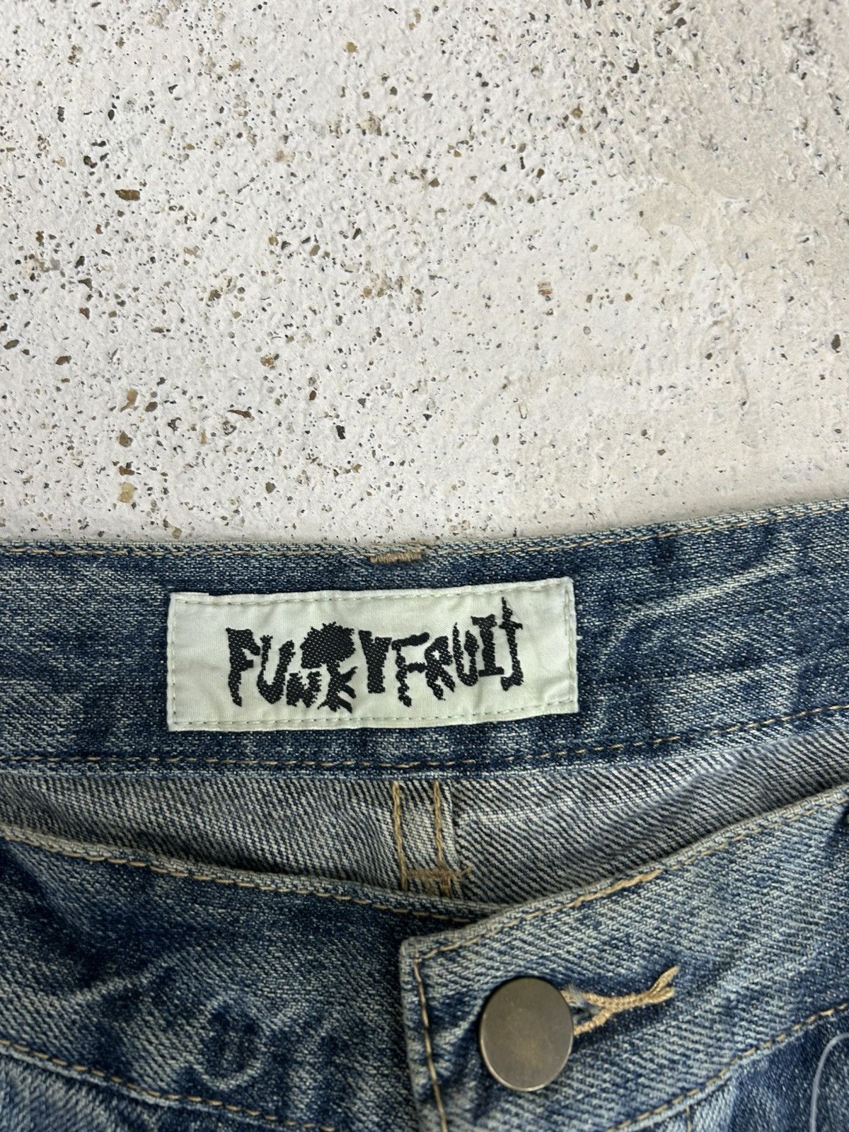 GOSTAR DE FUGA Vintage Funky Fruit Double Waist Distressed Embroidery Size US 32 / EU 48 - 20 Thumbnail