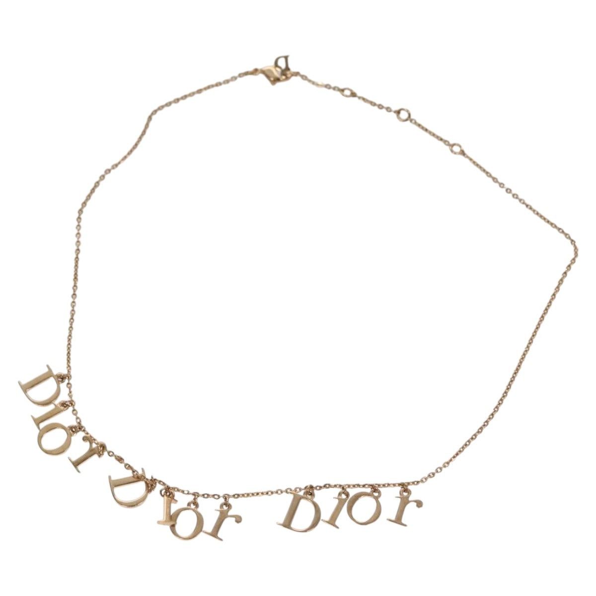 Dior Christian Dior Logo Necklace Metal Size ONE SIZE - 1 Thumbnail