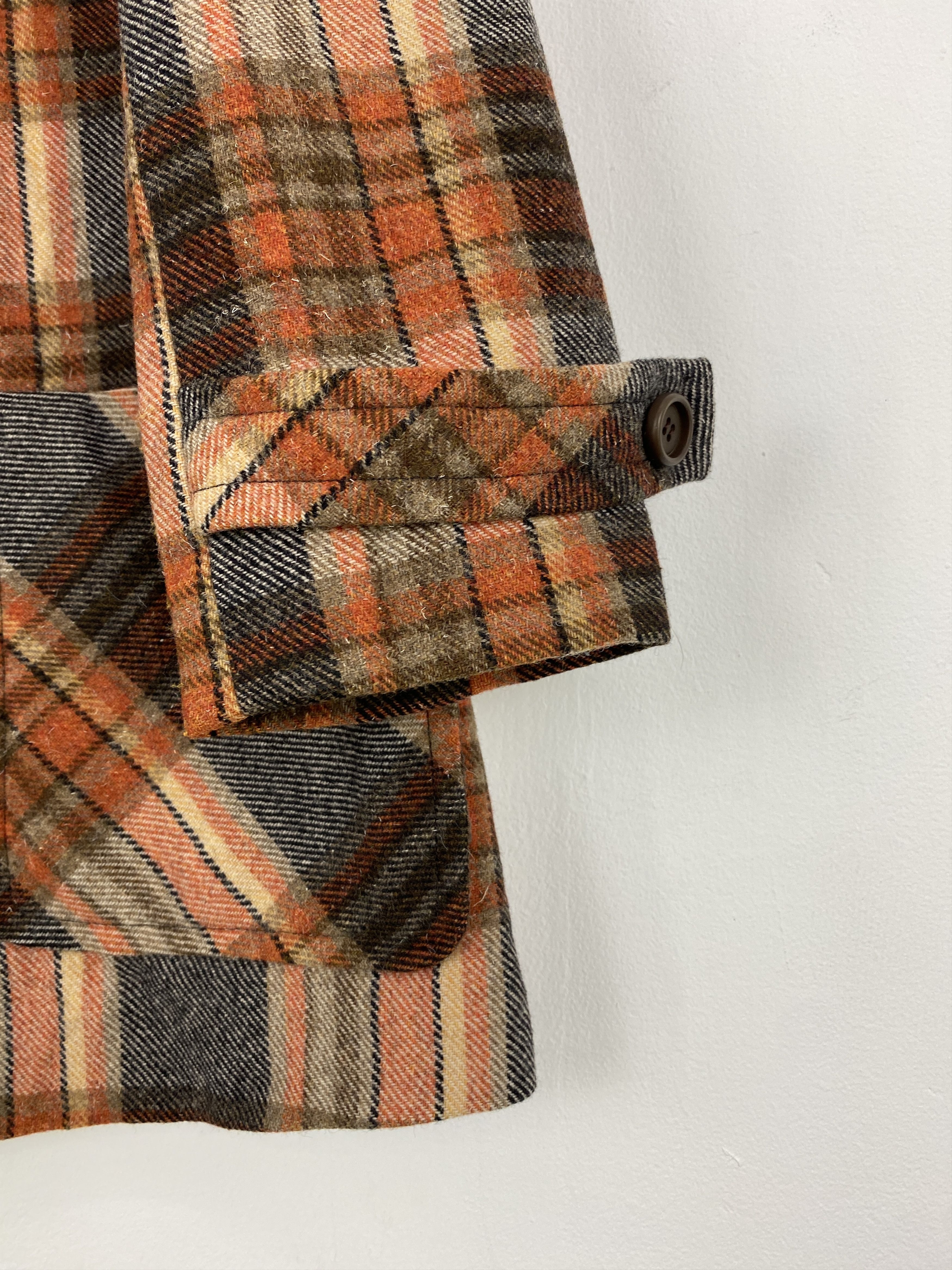 Vintage Vintage Italian Designer Shadow Plaid Button Up Blazer J1723 Size US L / EU 52-54 / 3 - 7 Thumbnail