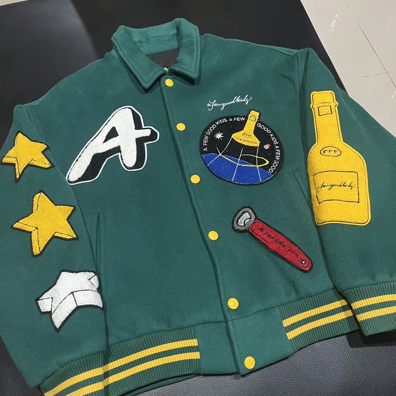 Japanese Brand A FEW GOOD KIDS ROCKET COLLEGE JACKET Size US L / EU 52-54 / 3 - 8 Thumbnail