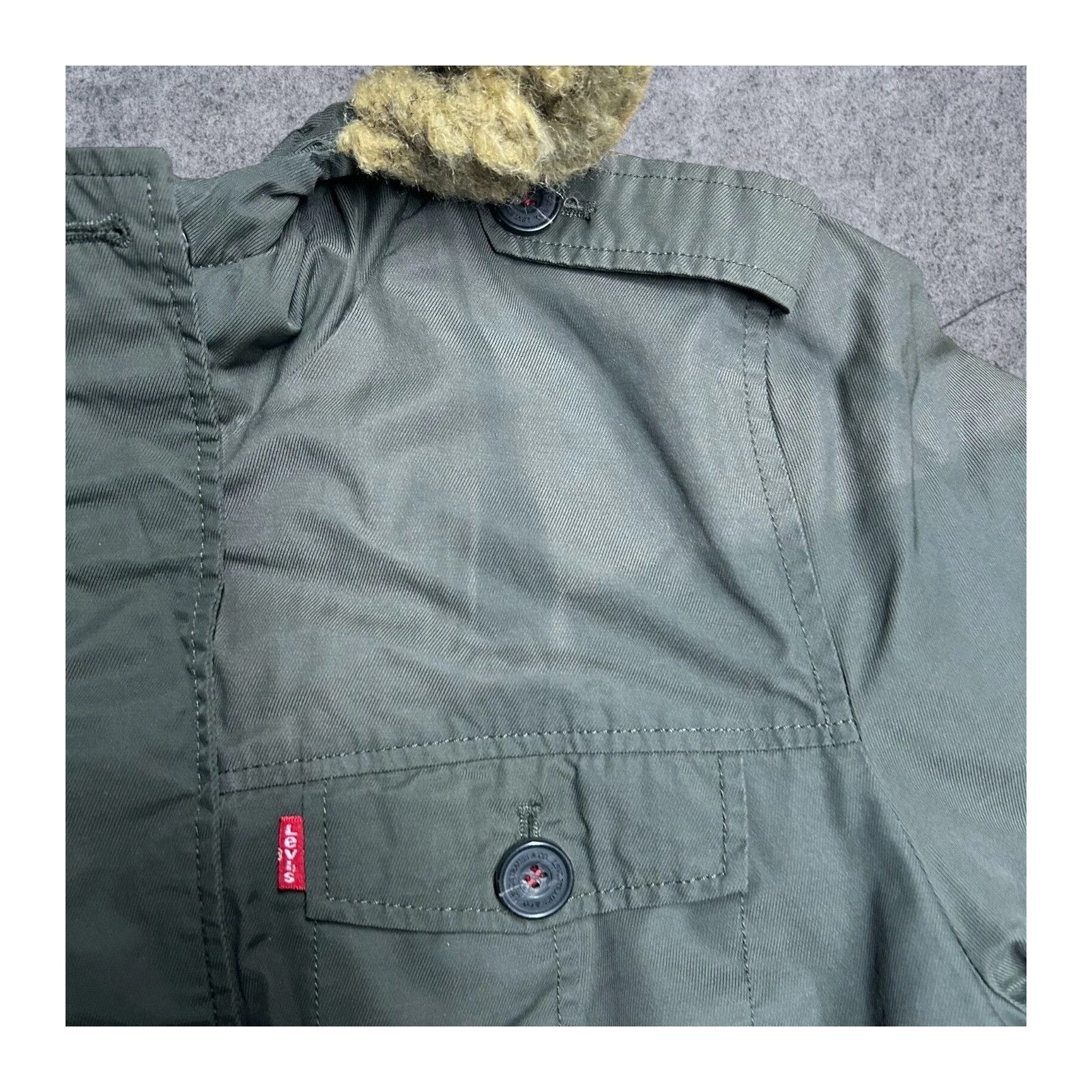 Levi's Levi'S Heavyweight Winter Parka Faux Fur Coat Green Xl Sunda Size US XL / EU 56 / 4 - 4 Thumbnail