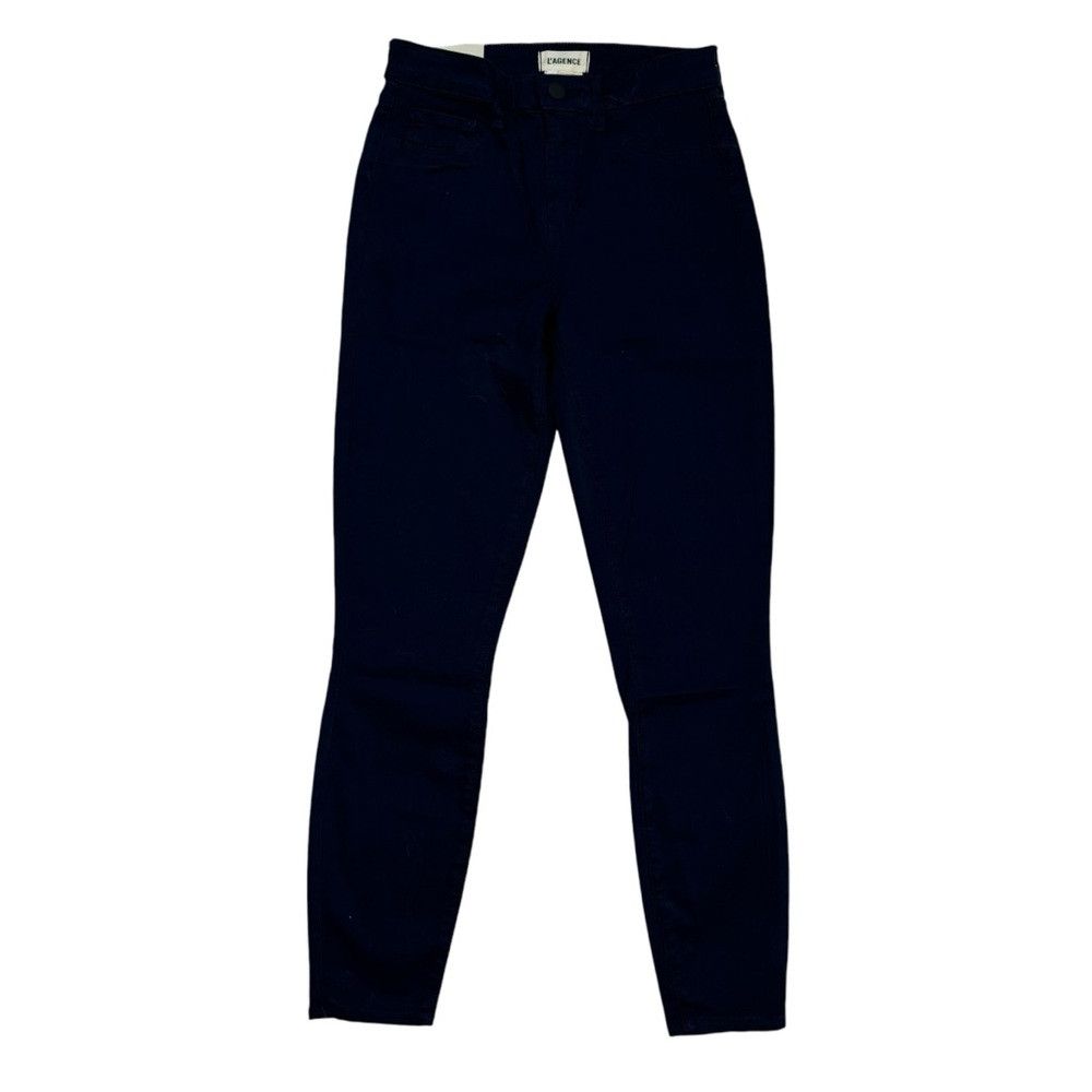 L'AGENCE NWT New $265 L'AGENCE Margot Crop Skinny MIDNIGHT Pants Siz Size 24" / US 00 / IT 34 - 2 Thumbnail
