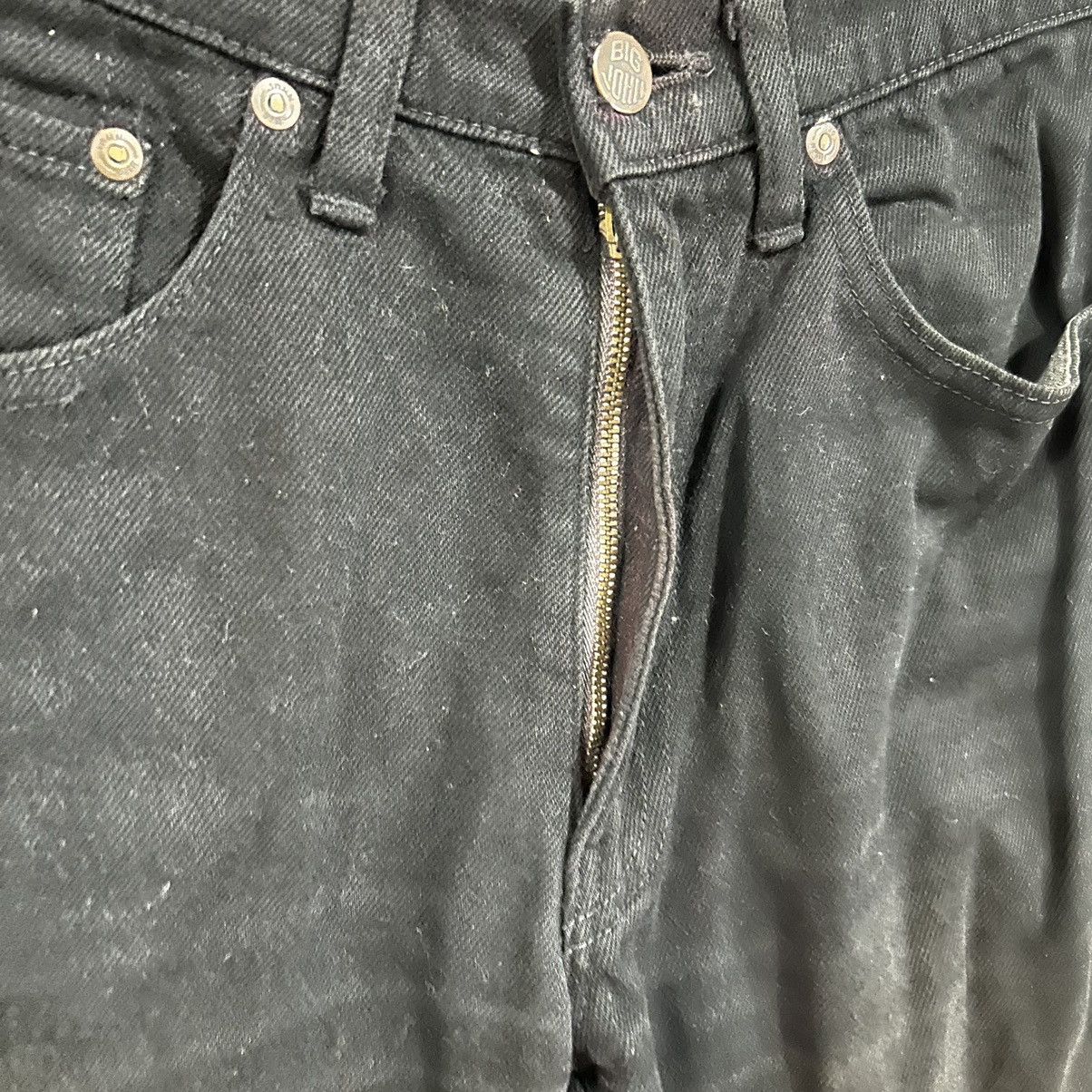 Vintage Vintage 90s Big John Flare Black Denim Size US 28 / EU 44 - 7 Thumbnail