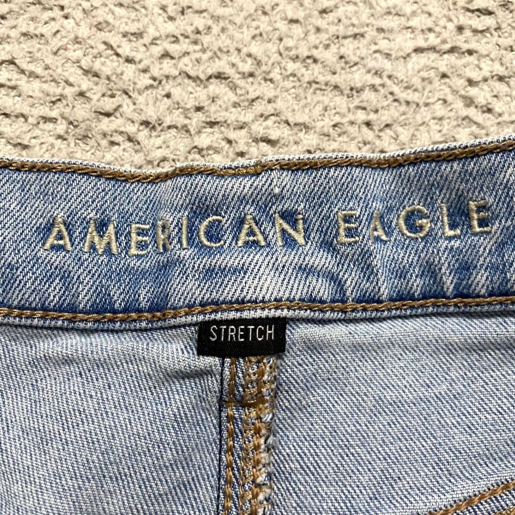 American Eagle Outfitters American Eagle Outfitters Womens Jeans Shorts Blue Denim Cut-Off 3 Inseam High Rise 90s Vintage Style Mens Womens Size 30" / US 8 / IT 44 - 3 Thumbnail