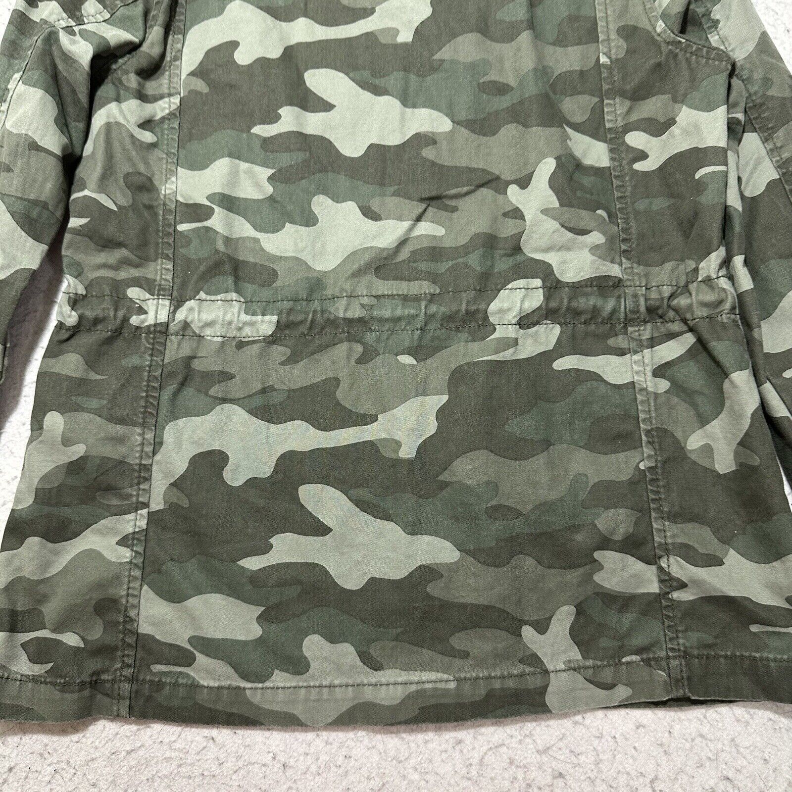 Old Navy Old Navy Small Full Zip Military Jacket Green Camouflage Size S / US 4 / IT 40 - 12 Thumbnail