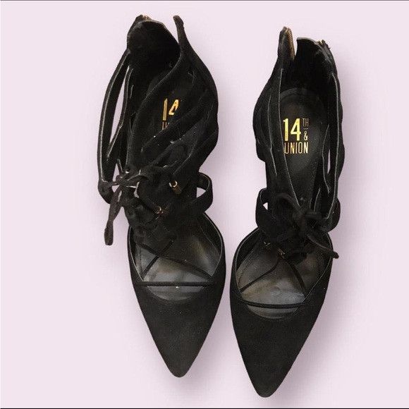 14th & Union NWOT size 7.5 black heels 14th & Union Size US 7.5 / IT 37.5 - 2 Thumbnail