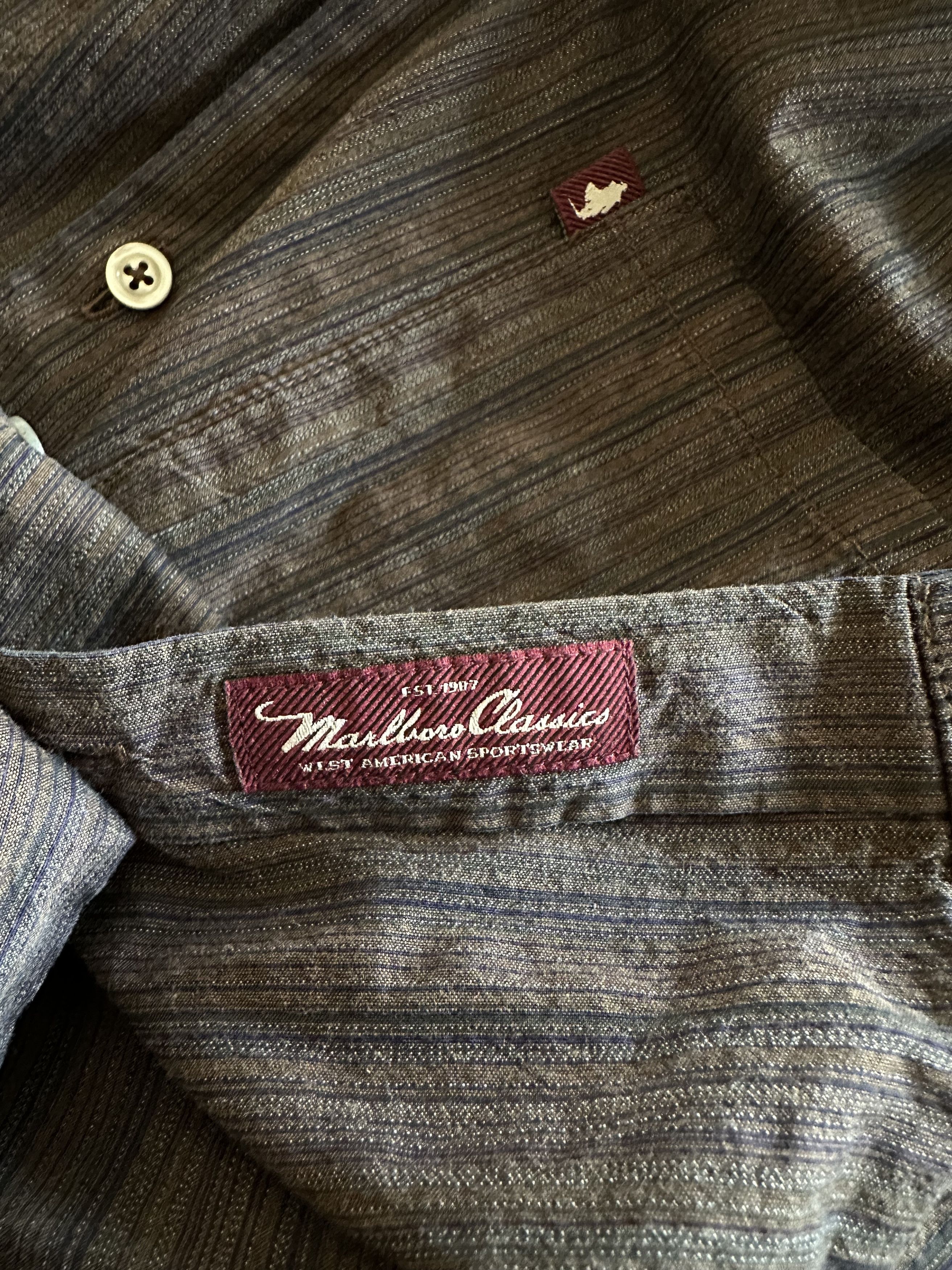 Marlboro Classics Marlboro Classics Brown Longsleeve Shirt Men's Small Size US S / EU 44-46 / 1 - 6 Thumbnail