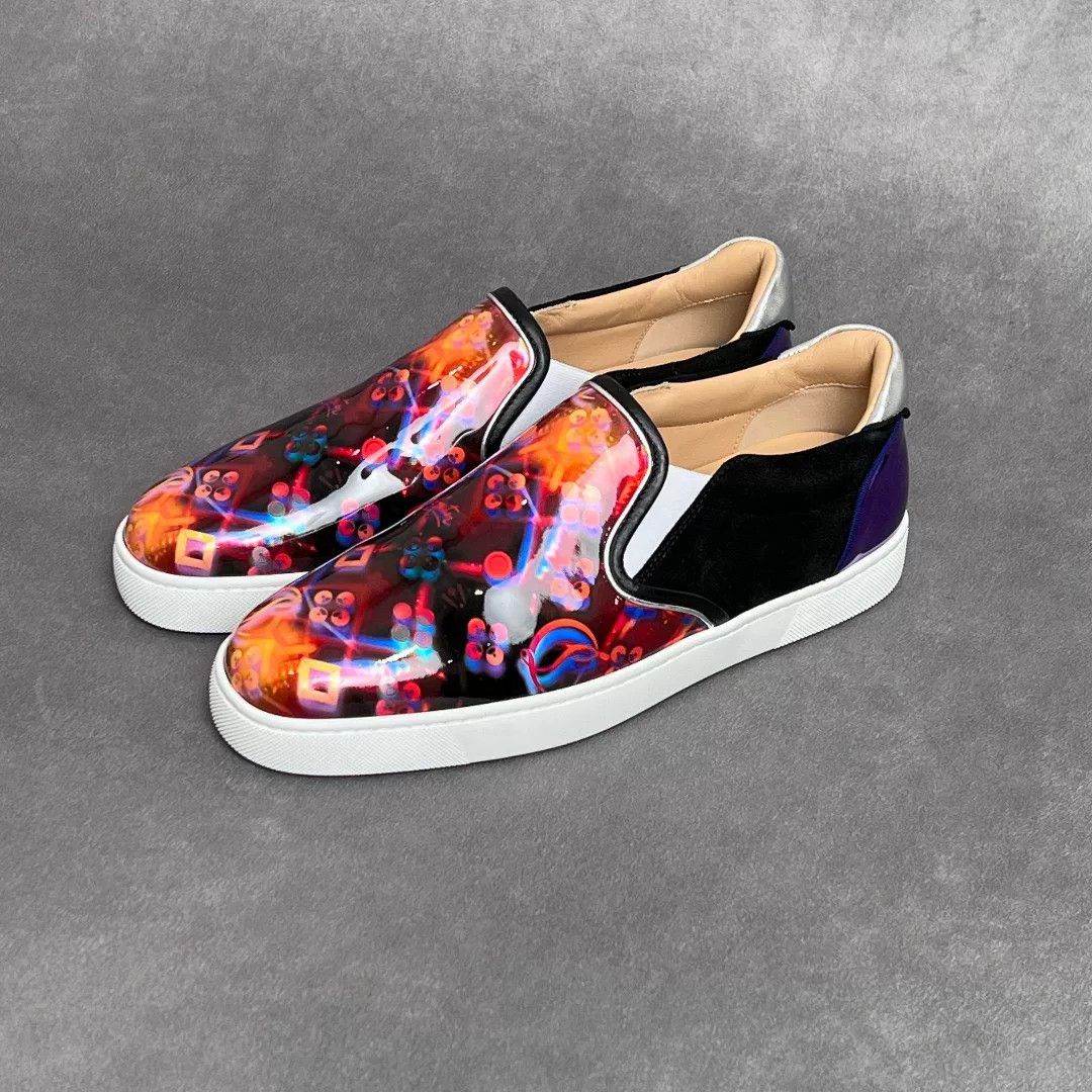 Christian Louboutin Christian Louboutin Patchwork Multi Lowtop Sneakers 9.5 Men Size US 9.5 / EU 42-43 - 1 Thumbnail