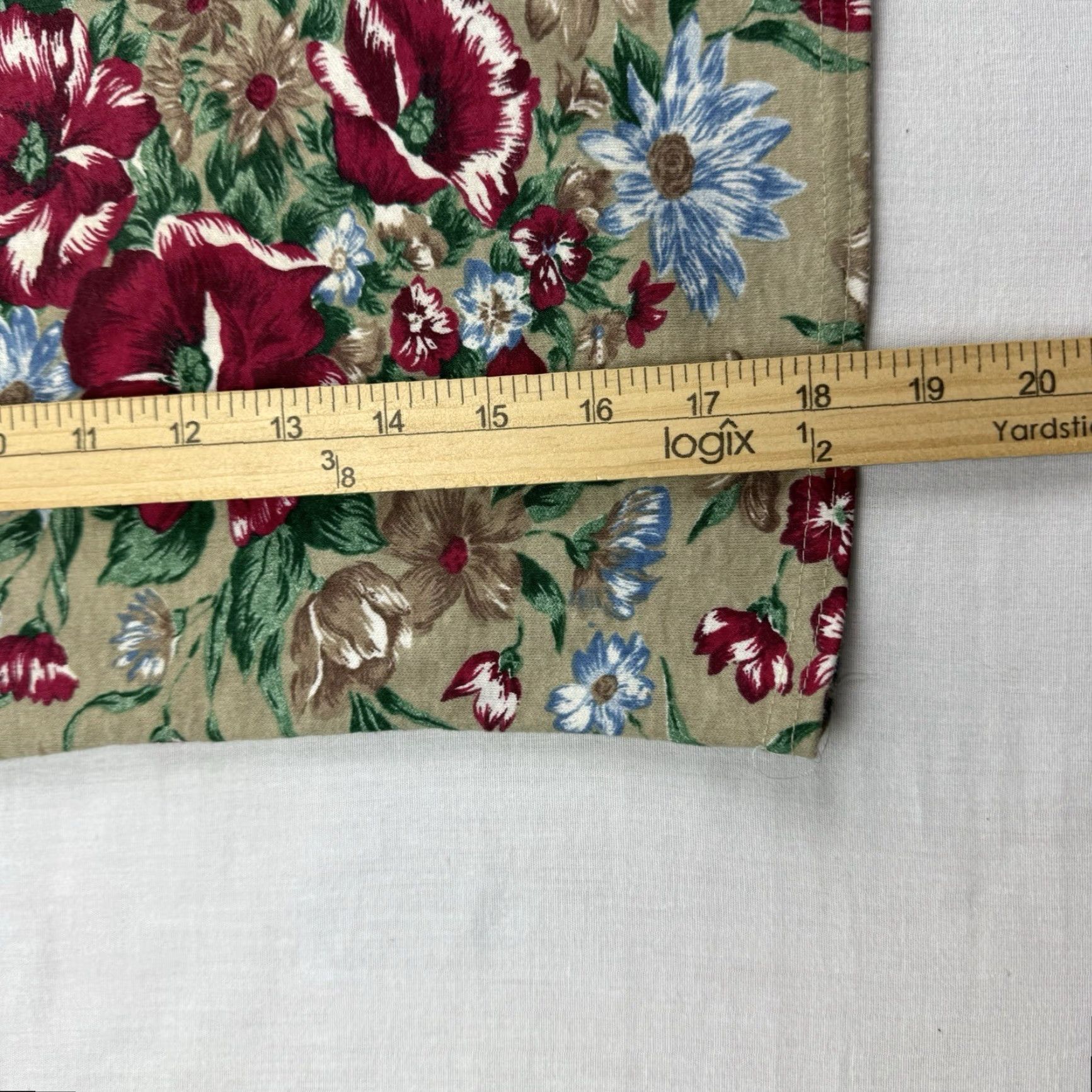 Vintage VINTAGE No Boundaries Shirt Cropped Womens M Floral Beige 90s Bohemian Flower Button-Up Blouse Size M / US 6-8 / IT 42-44 - 6 Thumbnail