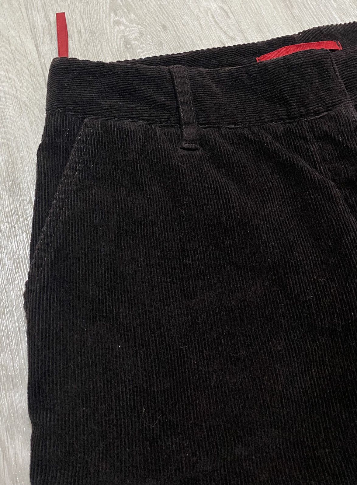 Prada Vintage Prada Linea Rossa Brown Corduroy Velvet Loose Pants Size 30" / US 8 / IT 44 - 7 Thumbnail