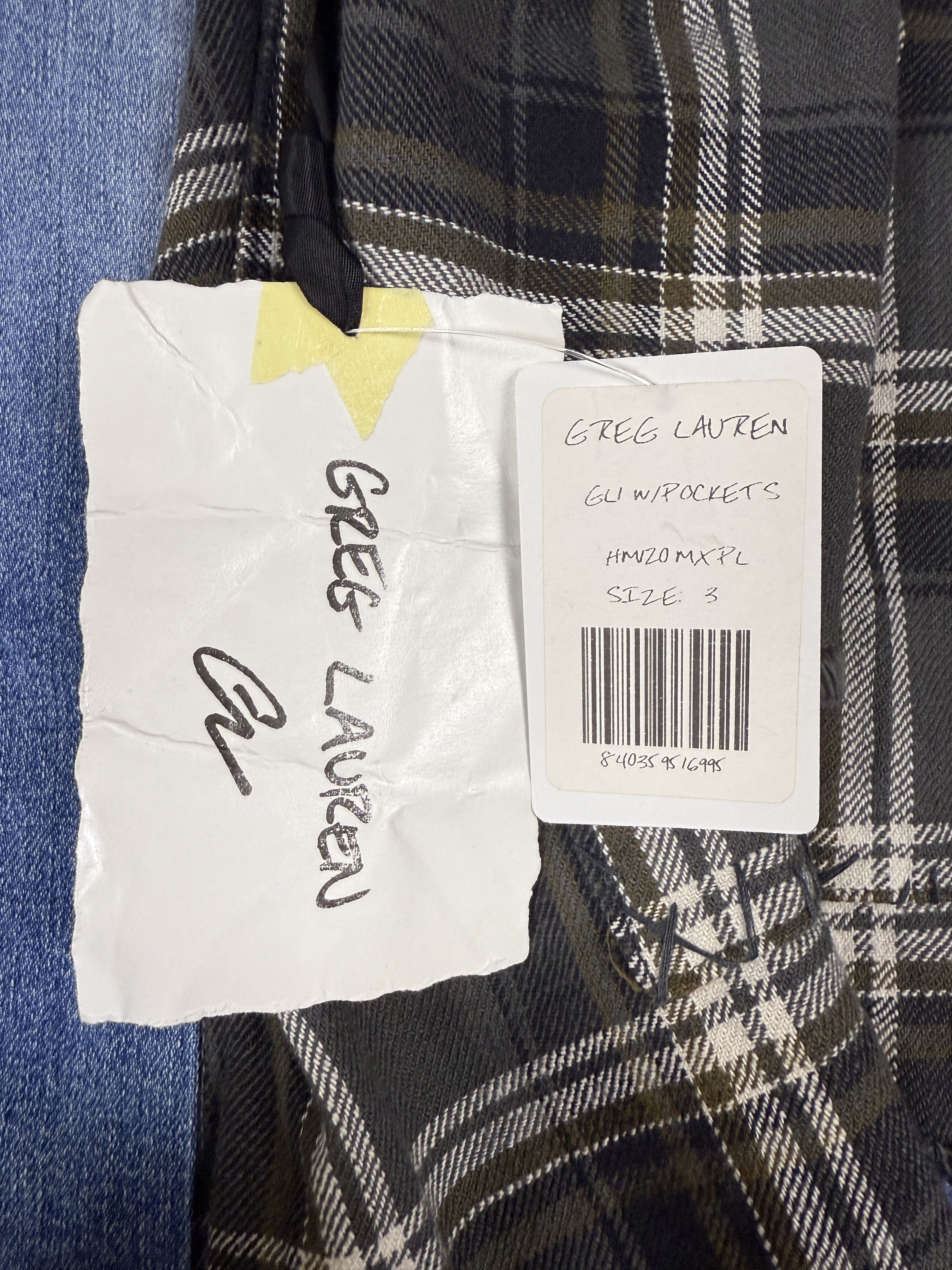 Greg Lauren $1150 Greg Lauren Mixed Plaid GL1 w/ Pockets Size US L / EU 52-54 / 3 - 7 Thumbnail