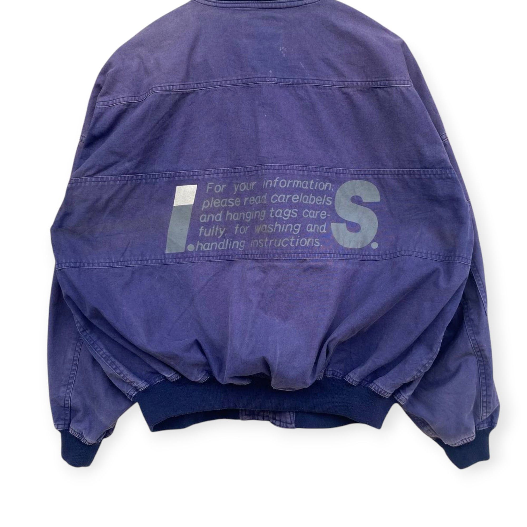 Issey Miyake WORN VINTAGE 80S ISSEY MIYAKE CARE INSTRUCTION FADED PURPLE Size US M / EU 48-50 / 2 - 14 Thumbnail
