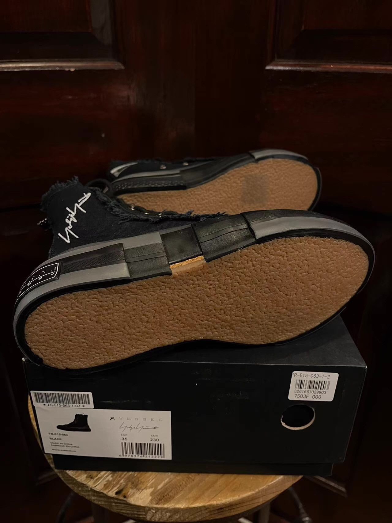 Yohji Yamamoto Yohji Yamamoto × VESSEL FW20 black zipped high‑top Ｑ25 Size US 10 / EU 43 - 4 Thumbnail