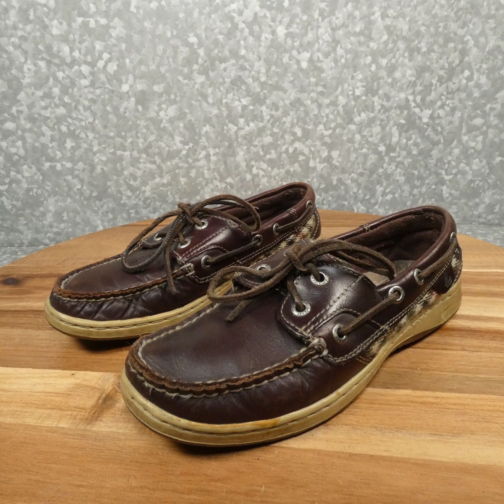 Sperry Sperry Top Sider Loafer Womens 6.5M Brown Leather Slip On Boat Shoe 9791104 Size M / US 6-8 / IT 42-44 - 7 Thumbnail