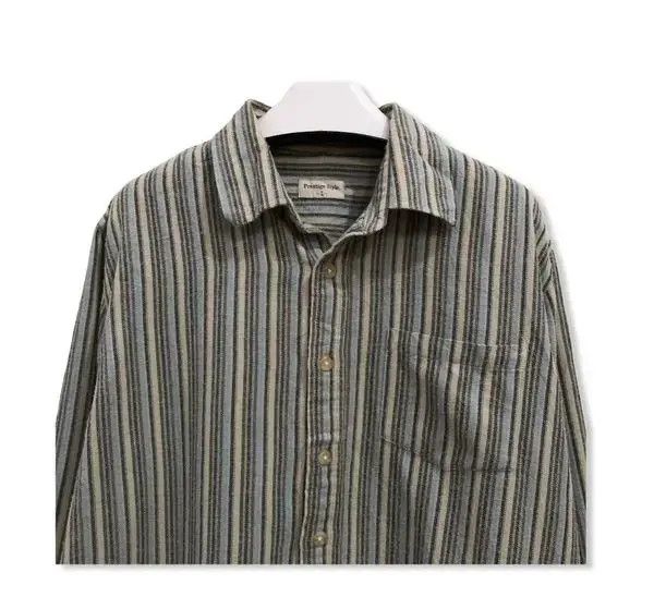 Flannel × Vintage Vintage Pristage Style Striped Design Flannel Shirt 👕 Size US L / EU 52-54 / 3 - 2 Thumbnail