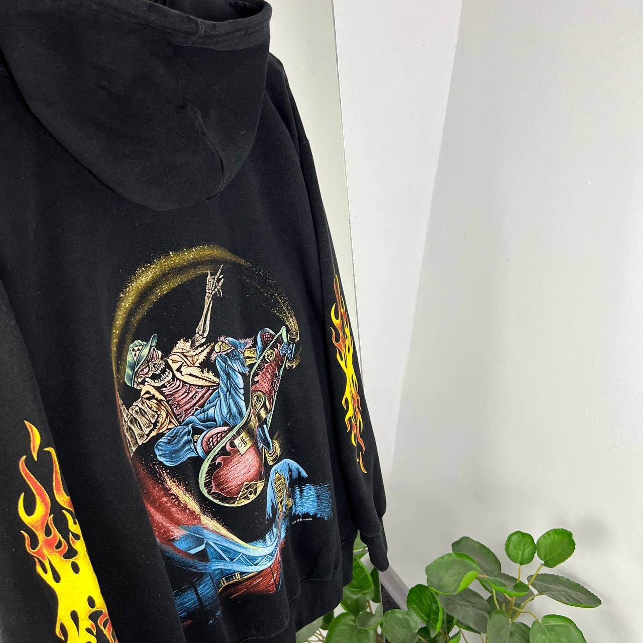 Vintage Y2k Skate Big Logo Baggy Fit Hoodie Vintage Size US XXL / EU 58 / 5 - 3 Thumbnail