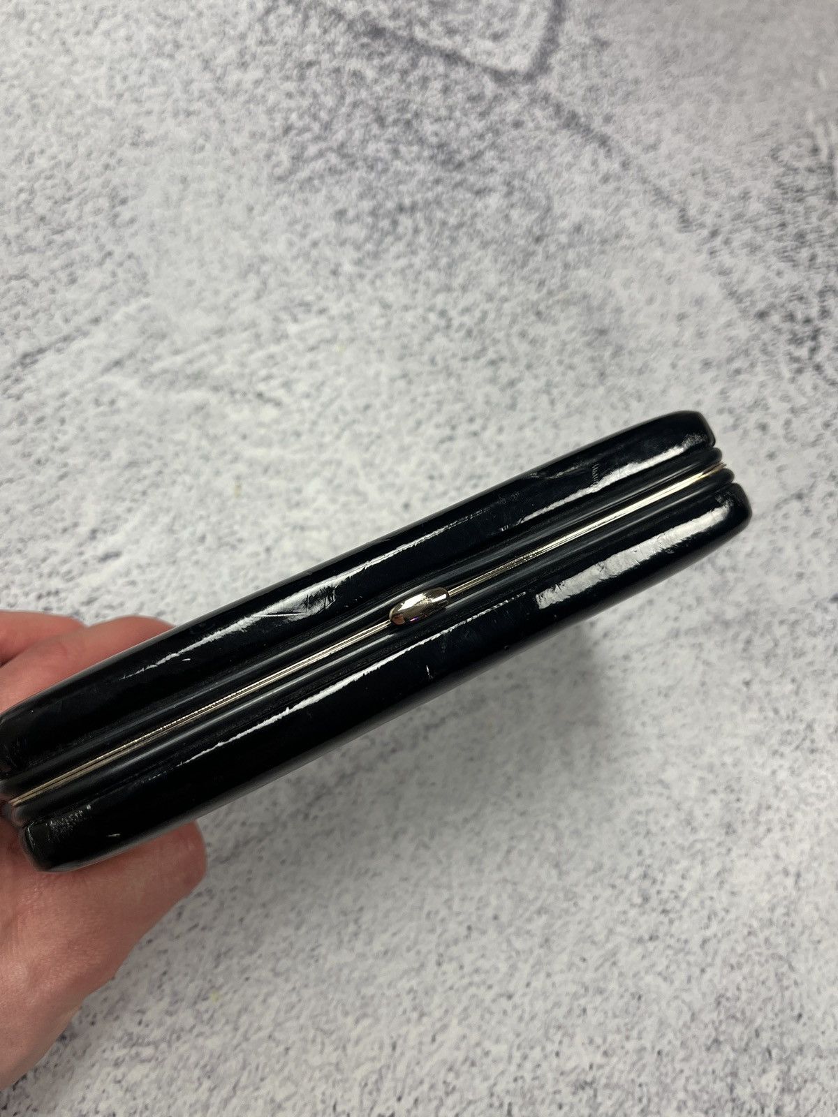 Vintage Vintage Yves Saint Laurent Clutch Bag Patent Leather Case Size ONE SIZE - 4 Thumbnail