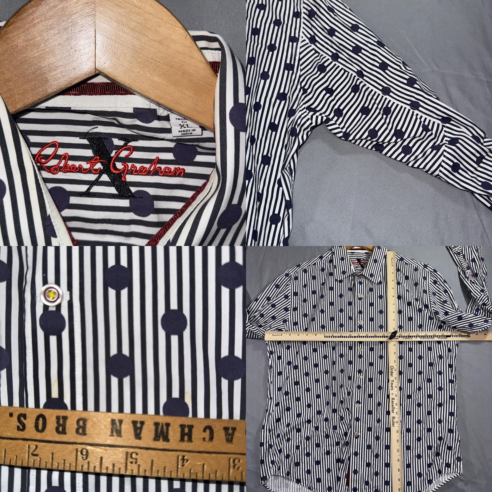 Robert Graham VINTAGE? No. (Oops) Size 46R - 8 Thumbnail