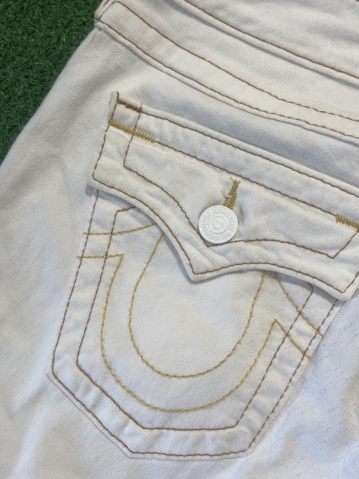 True Religion True religion pants shorts 3/4 skinny white capri Size US 29 - 4 Thumbnail