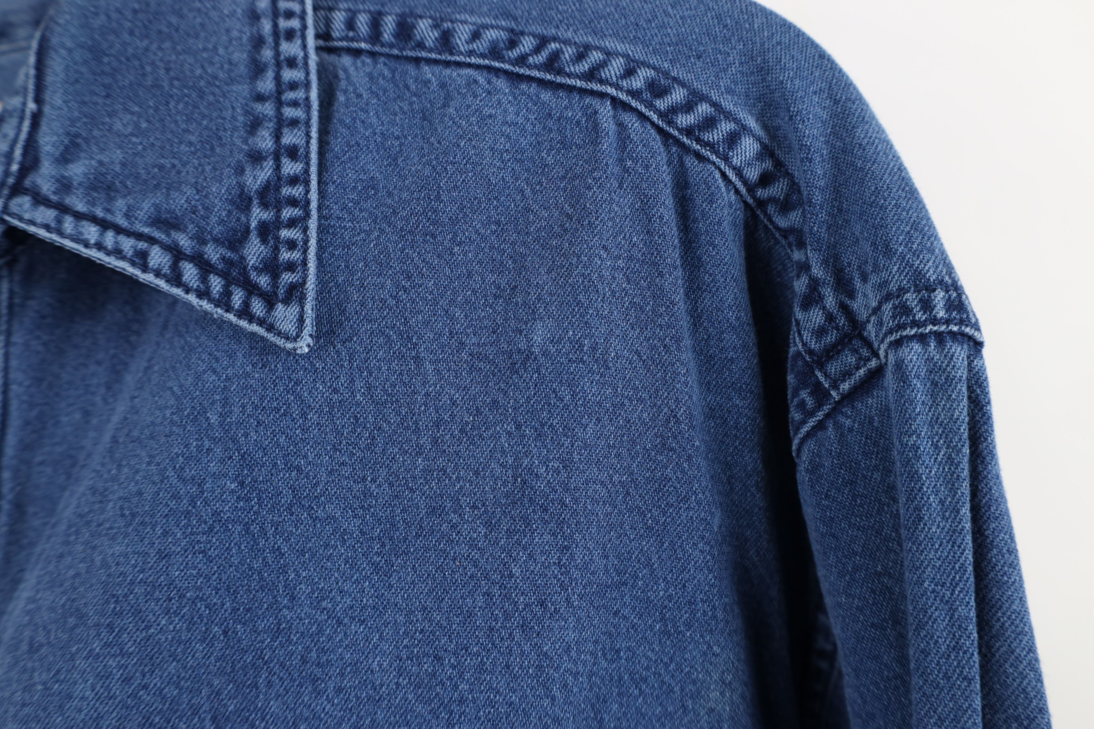 Levi's Vintage 90s Levis Denim Jean Collared Button Shirt Blue Size US M / EU 48-50 / 2 - 4 Thumbnail