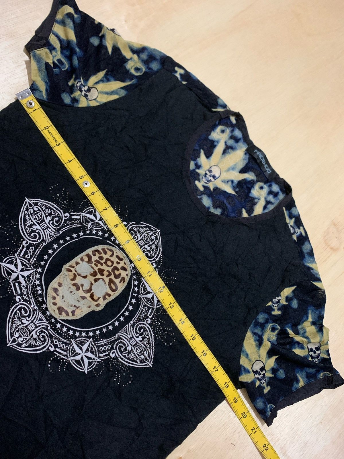 Hysteric Glamour × If Six Was Nine × Japanese Brand Vintage Y2k Frcehoo Skull Tshirt Punk style Size US M / EU 48-50 / 2 - 9 Thumbnail