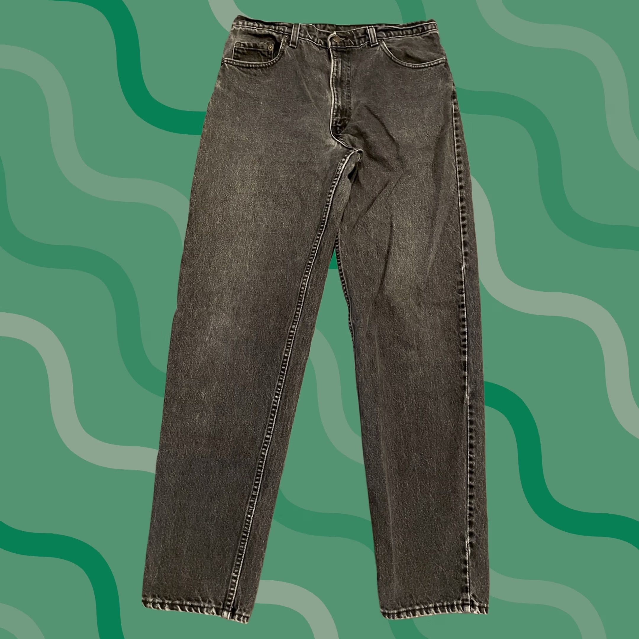 Levi's Levi's 550 Jeans Black 34x34 Regular Mens Relaxed Fit 90s Vintage style Denim Relaxed 5-Pocket 34 Inseam Levis 500 Series Mexico Vintage: No Size US 34 / EU 50 - 1 Thumbnail