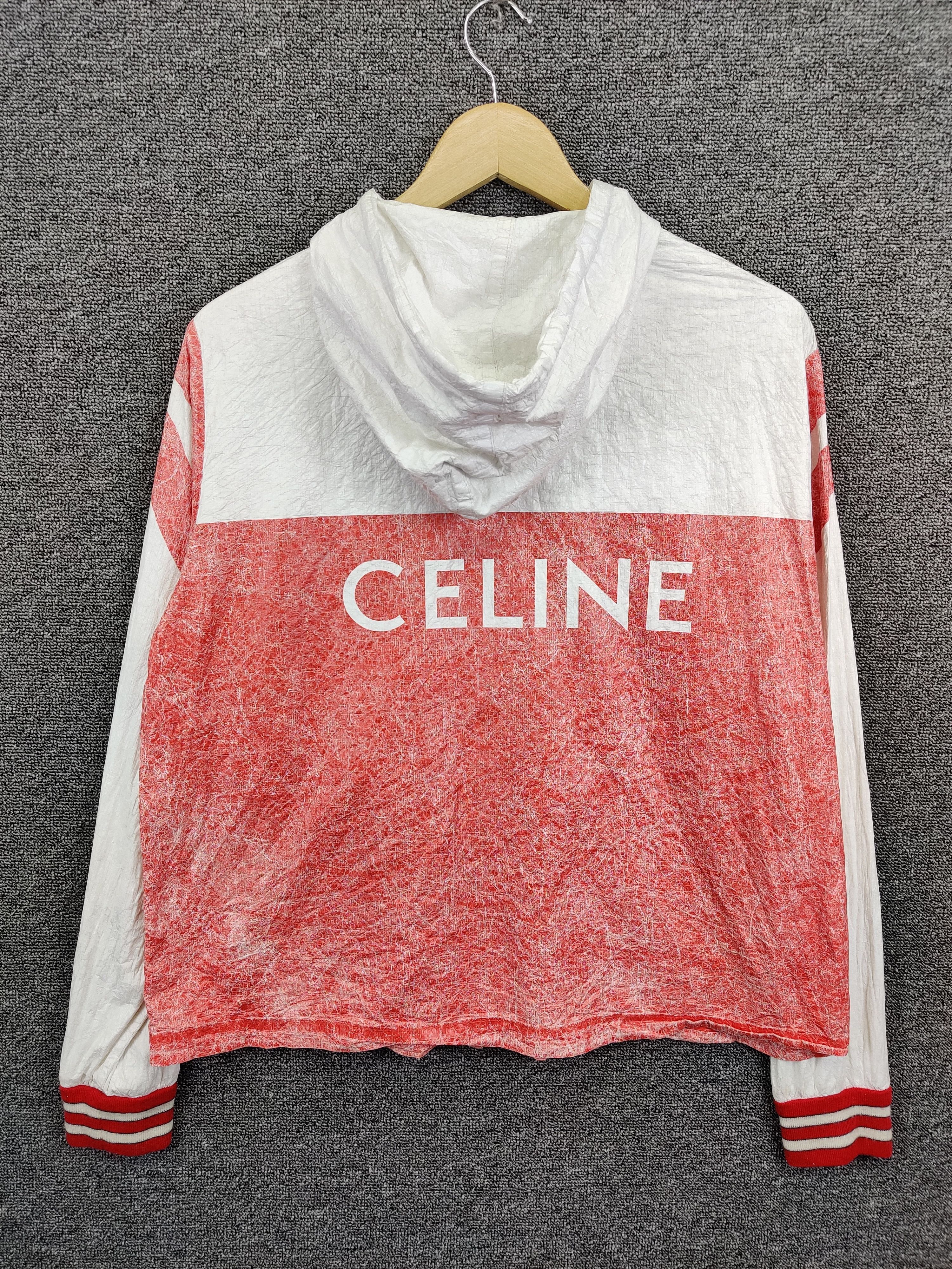Celine Celine Paris White Logo Windbreaker Jacket Size US M / EU 48-50 / 2 - 1 Thumbnail