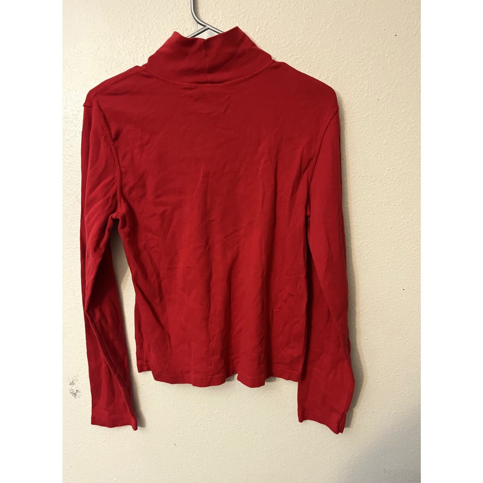 Ralph Lauren Ralph Lauren Shirt Womens Large Red Turtleneck 90s Polo Jeans And Co Vintage Size L / US 10 / IT 46 - 2 Thumbnail