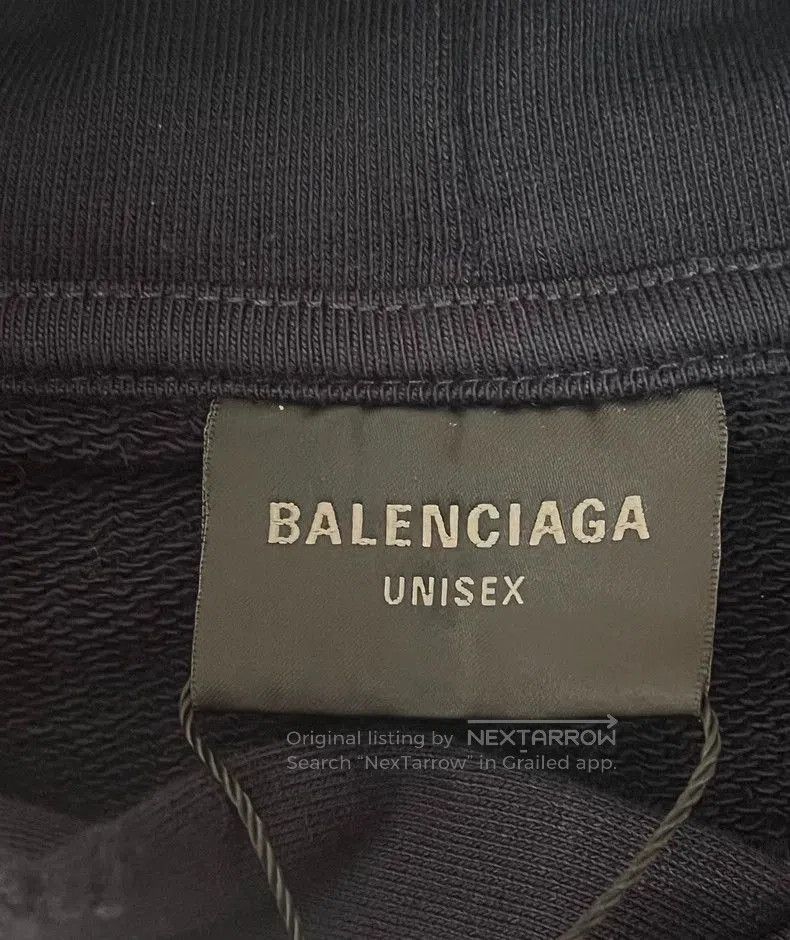 Balenciaga Balenciaga Be Nice Distressed Blue Hoodie. Size US M / EU 48-50 / 2 - 3 Thumbnail