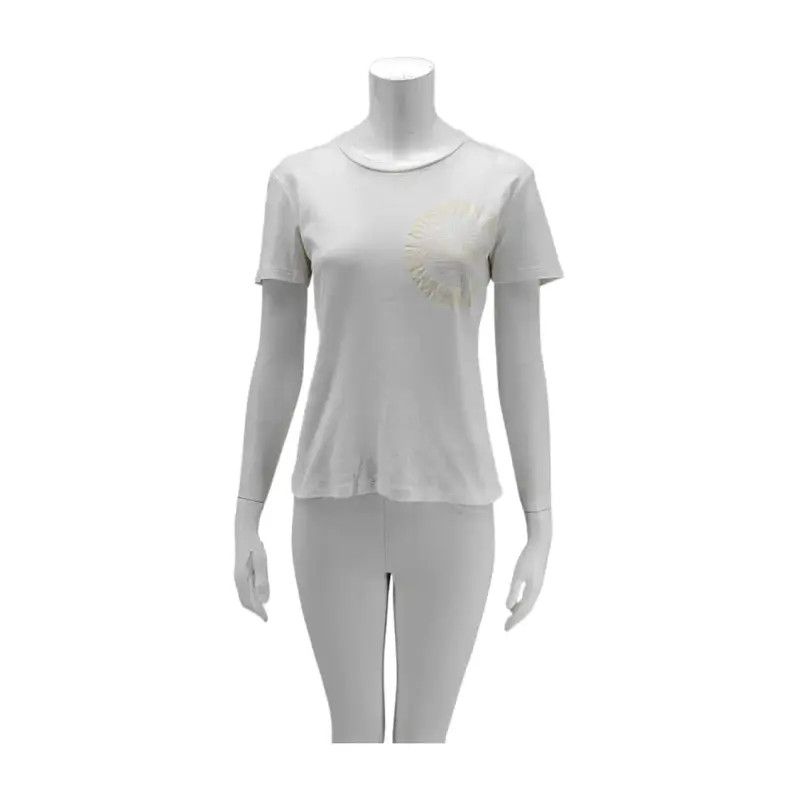 Louis Vuitton Louis Vuitton Summer White Cotton T-Shirt 0089 Size S / US 4 / IT 40 - 1 Thumbnail
