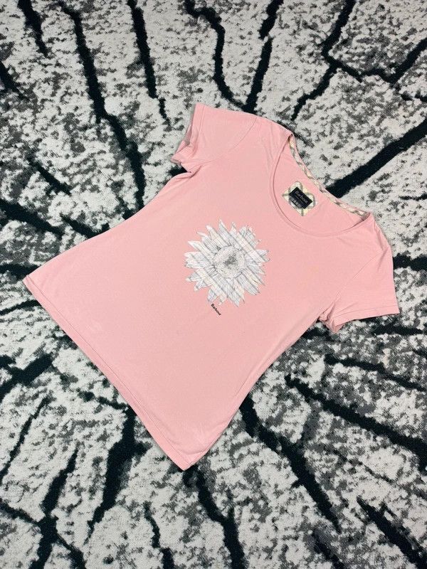 Barbour Barbour pink logo pattern t-shirt 12 L Size L / US 10 / IT 46 - 2 Thumbnail