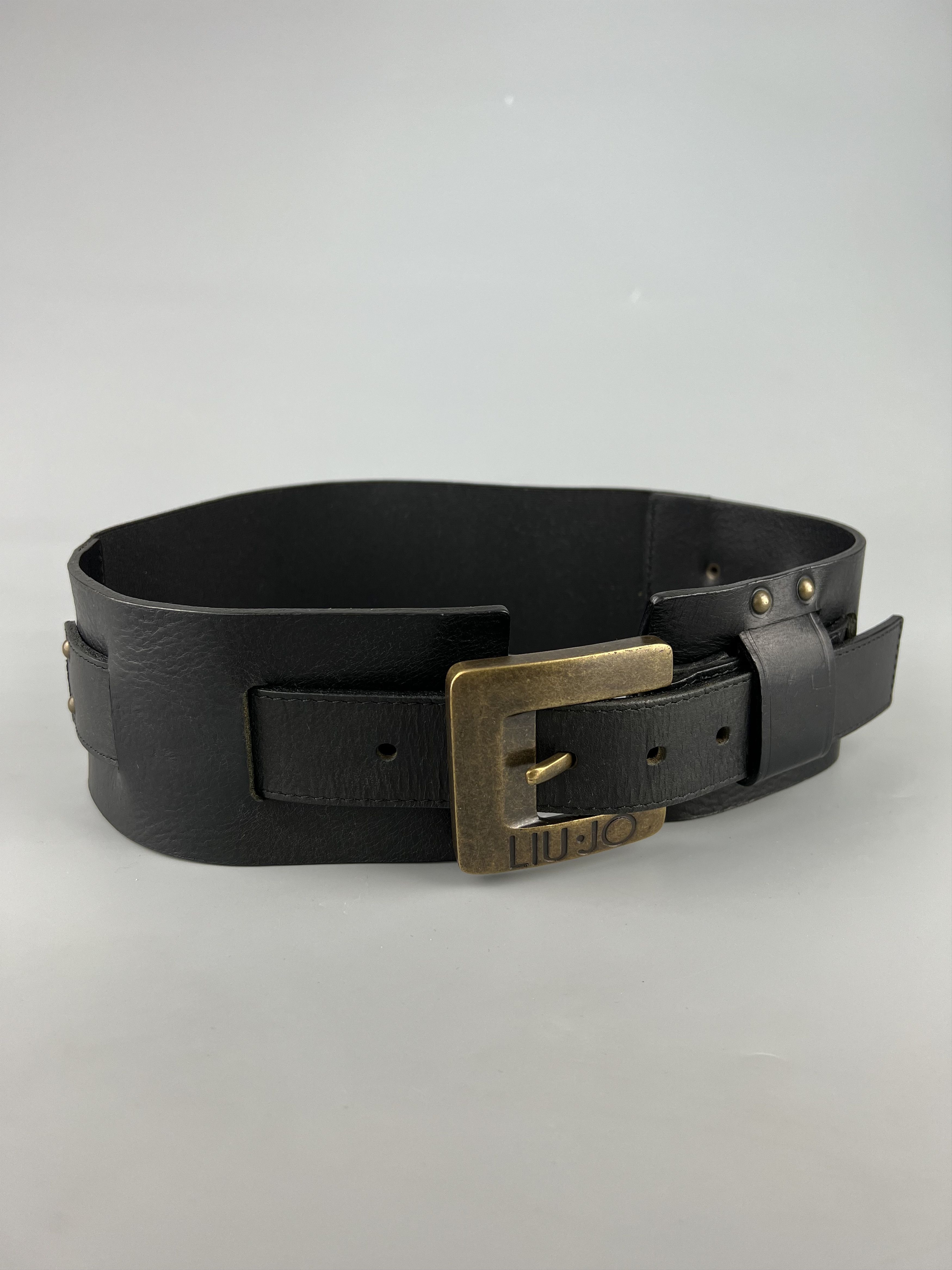 Liu Jo Black Leather Belt Size S