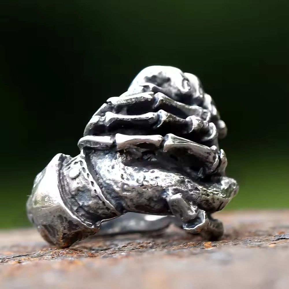 Other Vintage Punk Hand Ring (size 7-13) Size ONE SIZE - 2 Thumbnail