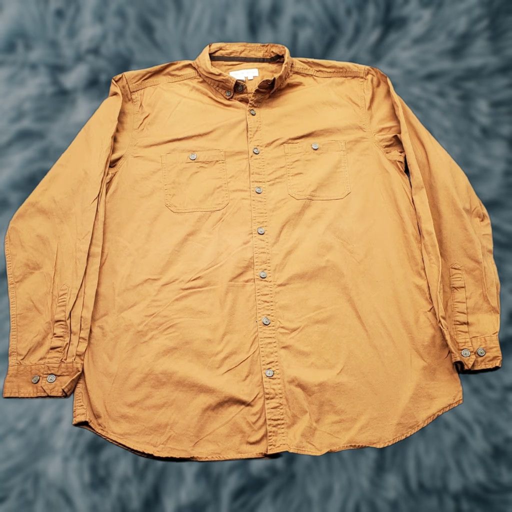 The Territory Ahead Territory Ahead Shirt Mens XLT Tan Long Sleeve Collared Button-Down Shirt Mens XLT Tan Size US XL / EU 56 / 4 - 1 Thumbnail