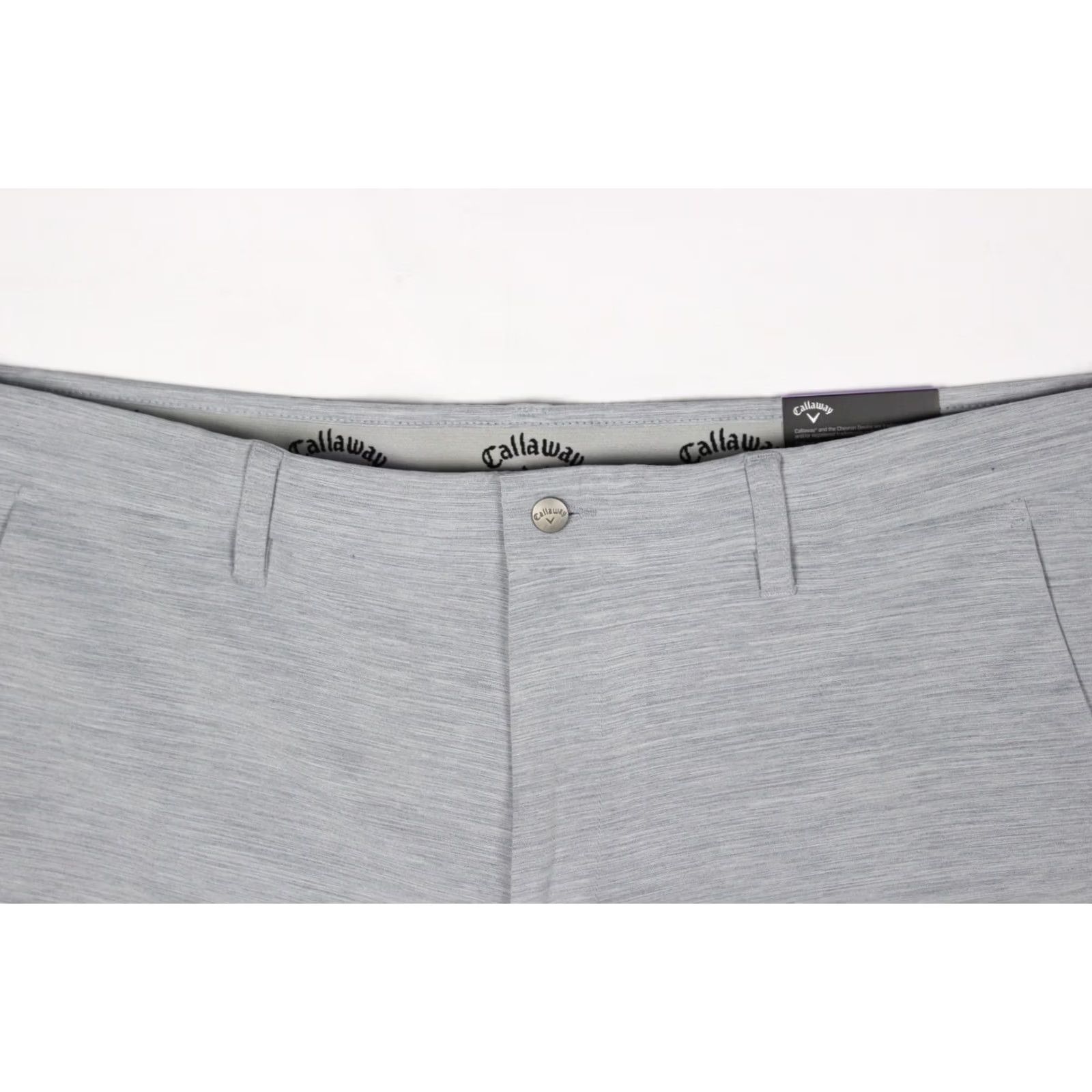 Callaway Callaway Mens 9" Flat Front Opti Dri Golf Shorts Size 38 Gray Heather Size US 38 / EU 54 - 4 Thumbnail