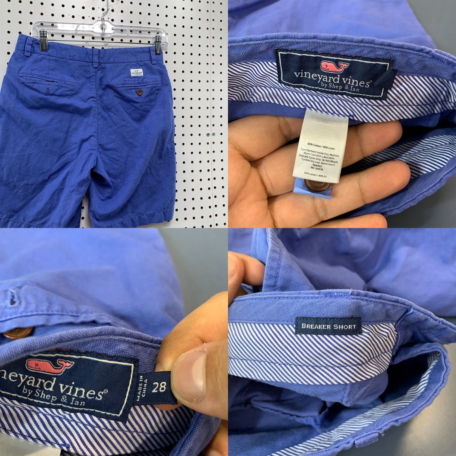 Vineyard Vines Vineyard Vines Chino Breaker Shorts Mens 28x8 Blue Preppy Casual Shirt Size US 28 / EU 44 - 8 Thumbnail