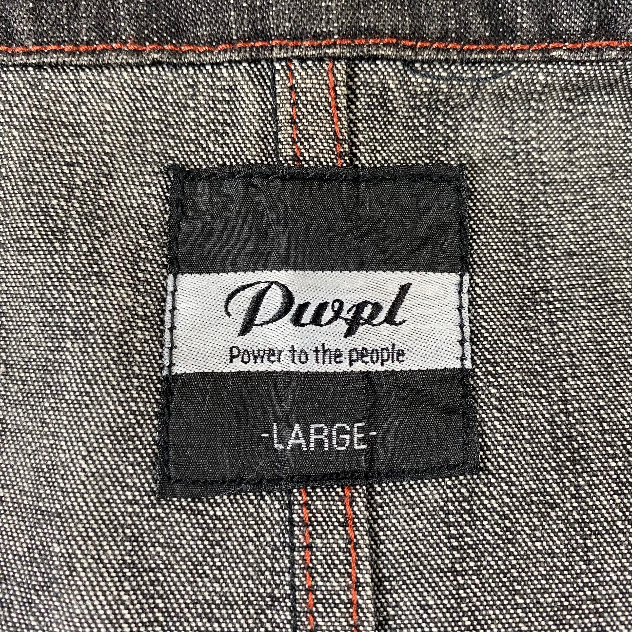 Japanese Brand Vintage Power To The People Denim Blazer Jacket Size US L / EU 52-54 / 3 - 9 Thumbnail
