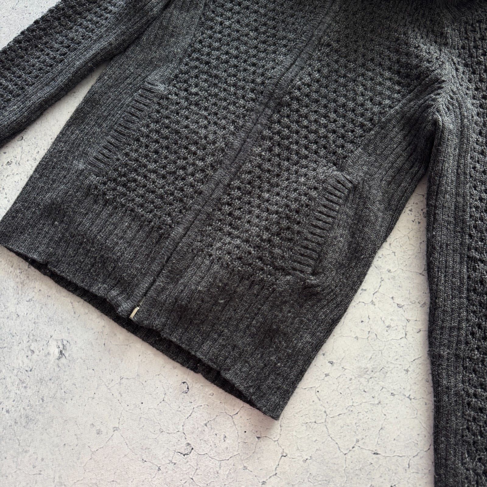 Japanese Brand Coup De Chance Knit Zip Hoodie Fur Hysteric Glamour Style Size S / US 4 / IT 40 - 4 Thumbnail