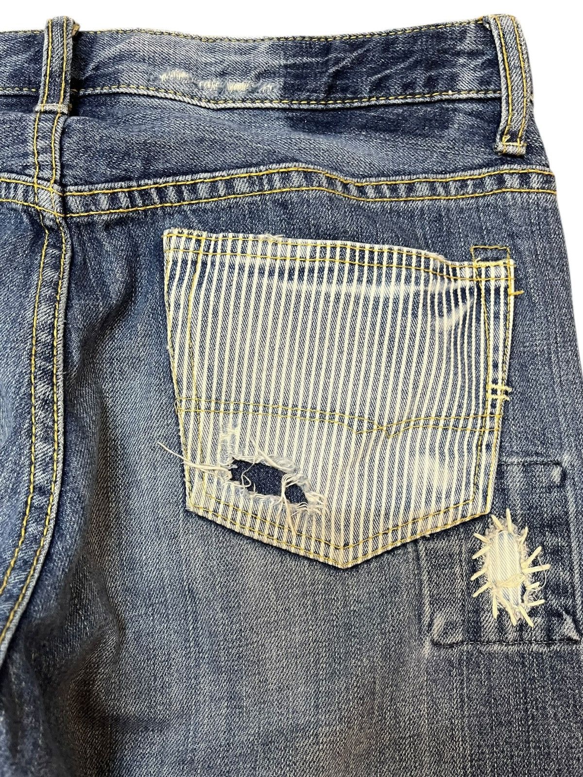 Beauty Beast × Japanese Brand Vintage Japanese Brand Patches Distressed Denim Size US 33 - 7 Thumbnail