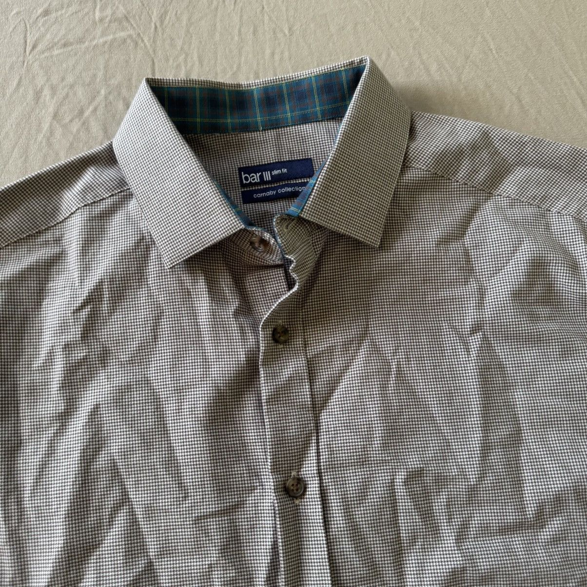 Bar III × Designer Bar Ill Carnaby Collection Slim-Fit Houndstooth Dress Shirt Size US M / EU 48-50 / 2 - 6 Thumbnail