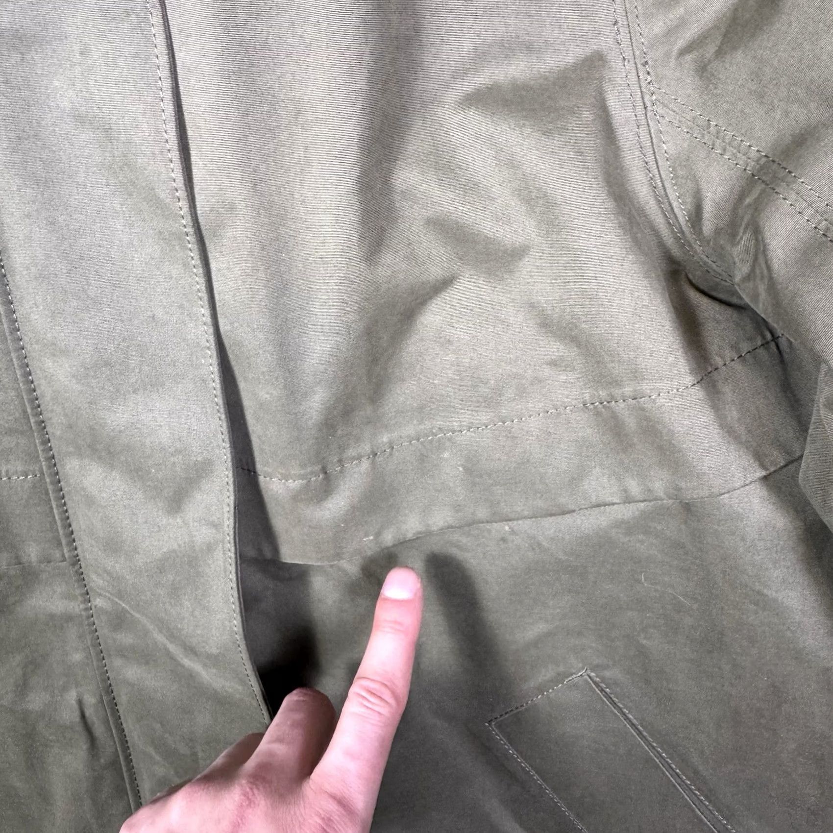 Lululemon Lululemon Jacket Womens 6 Rain Shaker Trench FATG Fatigue Waterproof Full Zip Green Size M / US 6-8 / IT 42-44 - 6 Thumbnail