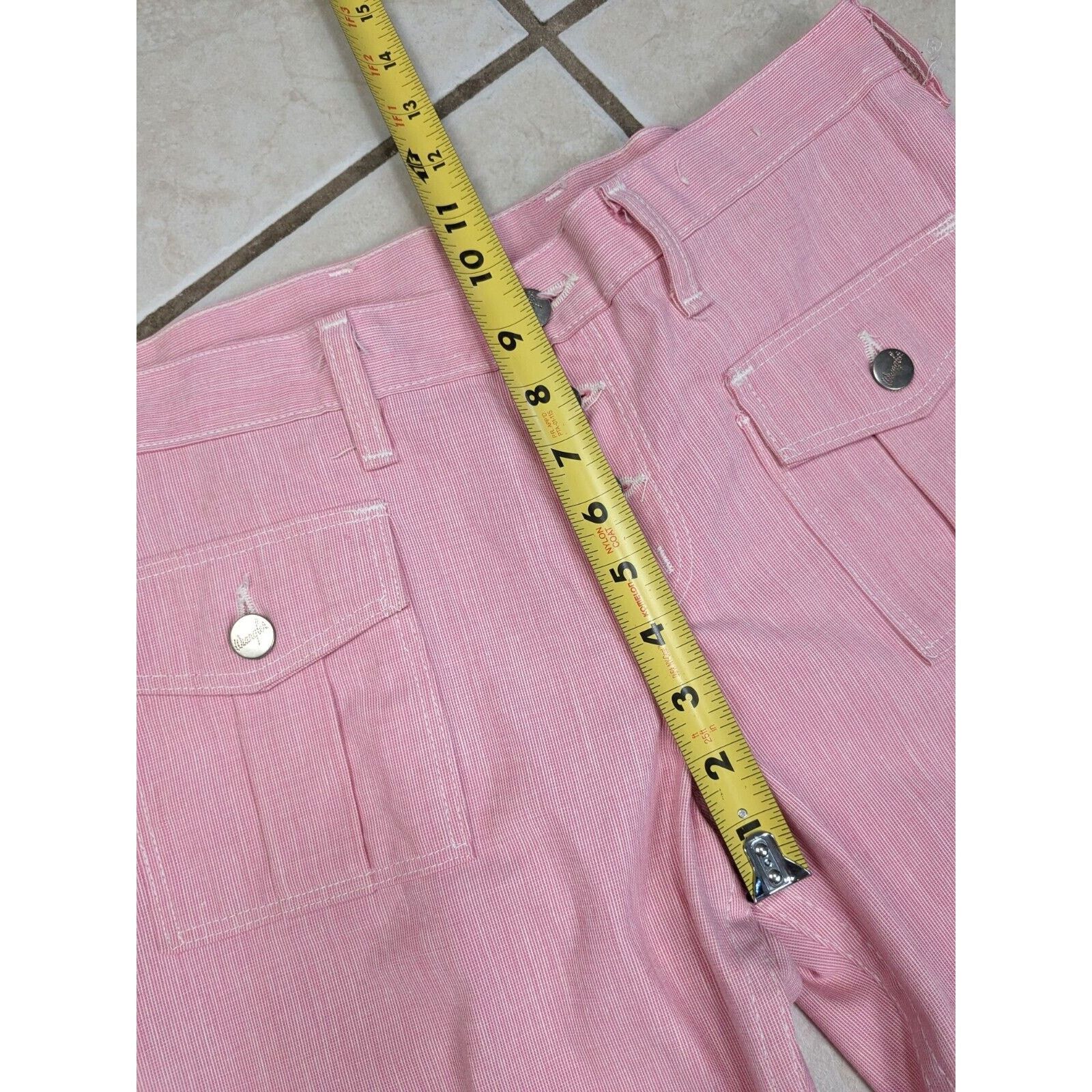 Wrangler Vtg 70s Wrangler Bell Bottom Flare Jeans Juniors 13 Pink USA Size 32" / US 10 / IT 46 - 11 Thumbnail