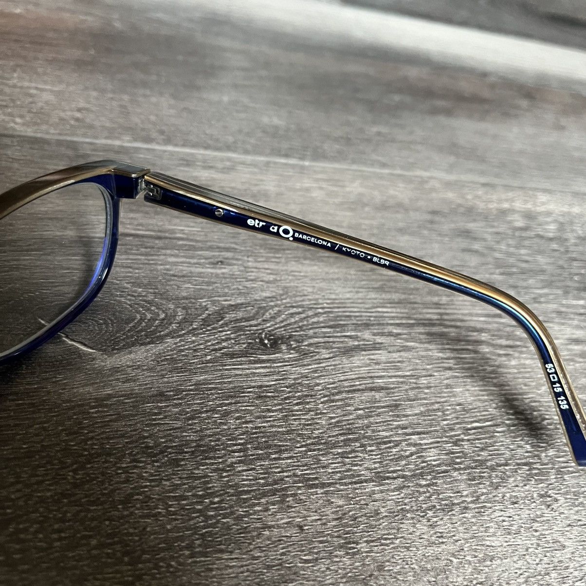 Etnia Barcelona Etnia Barcelona Kyoto Blue Brown Cat Eye Frame Glasses BLBR Size ONE SIZE - 8 Thumbnail
