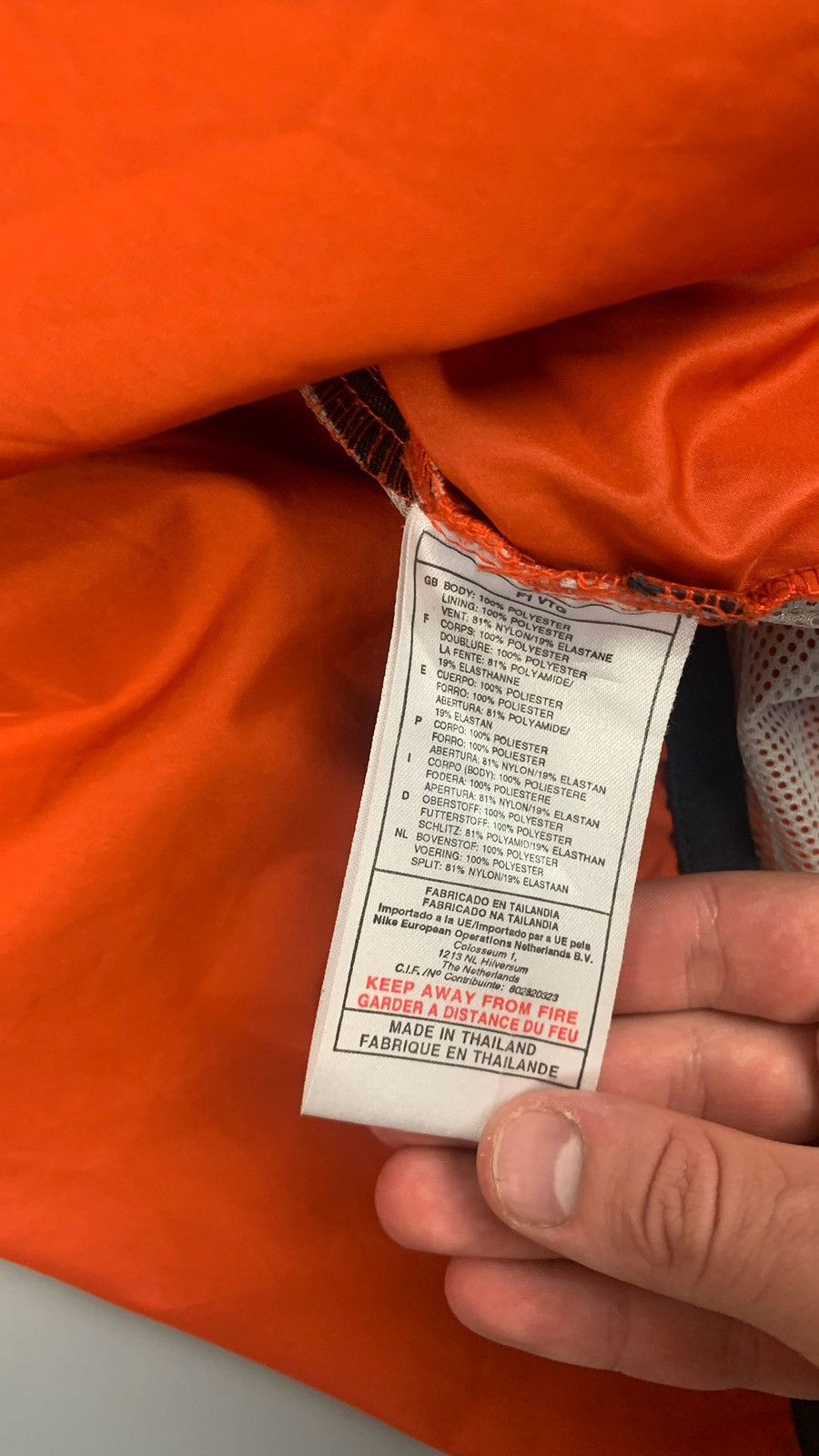 Nike × Vintage Nike vintage track jacket orange swoosh Size US L / EU 52-54 / 3 - 12 Thumbnail