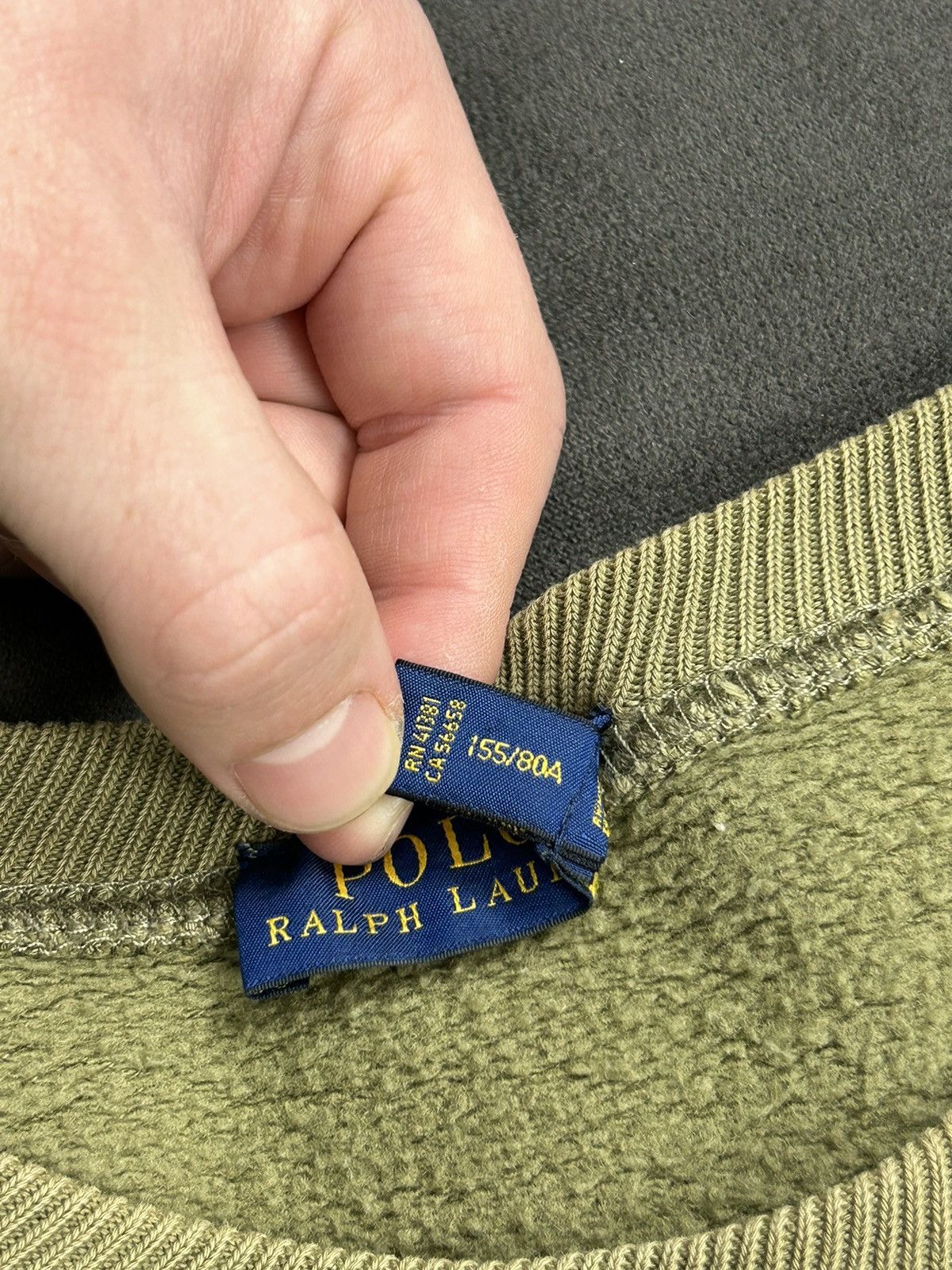 Polo Ralph Lauren Polo Ralph Lauren USA Flag Sweatshirt Olive Green Vintage Size XS / US 0-2 / IT 36-38 - 9 Thumbnail